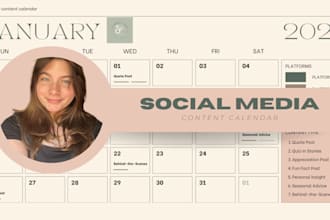 create a social media content calendar for your brand