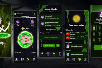 develop solana mini game, telegram mini game, mini app, telegram mini web