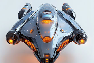 design a spaceship, sci fi illustration and sci fi art