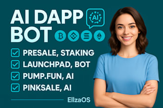 build custom ai agent , ai bot ellzaos, dapp integrated blockchain, ai dapp bot