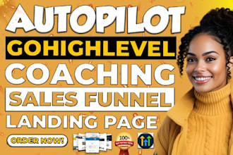 setup gohighlevel coaching funnel, ghl fitness landing page, appointment booking