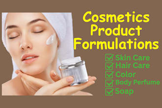develop formulation for your cosmetics products to create a brand