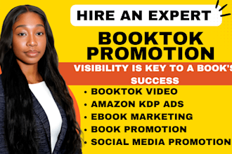 do viral booktok video tiktok book promotion amazon kdp ads ebook marketing