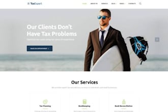 build bookkeeping website tax website accounting website finance website