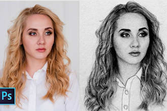 create realistic pencil portraits sketches from your images