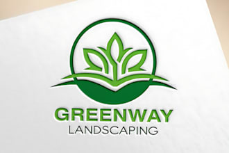 make a modern landscape, agriculture and lawn care logo or any graphics design