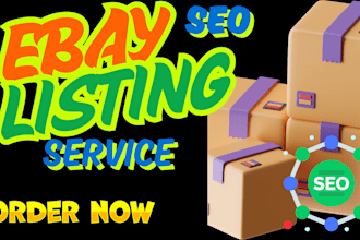 do ebay listing, ebay seo listing, ebay product lister