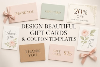 design beautiful gift cards thank you notes coupon templates gift cards designs