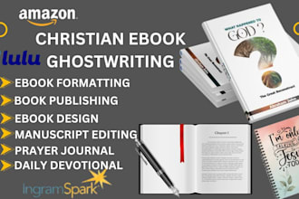format ghostwrite christian ebook prayer journal for amazon kdp lulu ingramspark