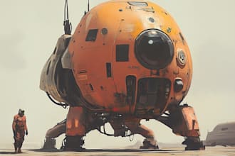 design spaceships and sci fi vehicles