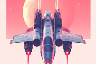 design spaceship, sci fi illustration and sci fi art