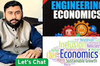 tutor you engineering economics and data analysis