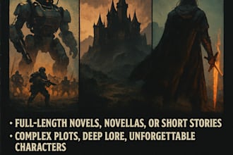 ghostwrite or rewrite science fiction fantasy story