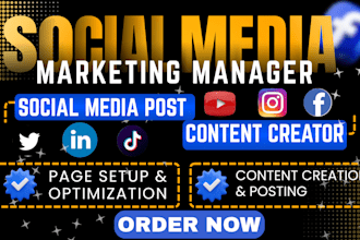 be your marketing manager, instagram content creator and instagram shop setup