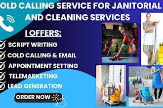 janitorial cleaning  service, cold calling for janitorial ,wholesale calling