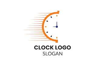 design a unique watch or clock logo