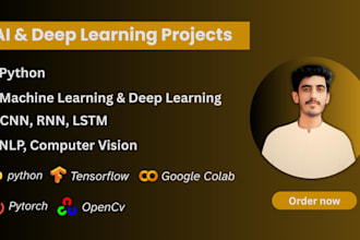 do deep learning and python ai projects