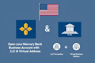 form your US llc, obtain ein, provide virtual address, mercury stripe wise