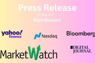 press release your article PR distribution yahoo finance news and other website