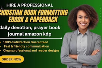 design, format christian ebook, daily devotion, prayer book journal amazon kdp