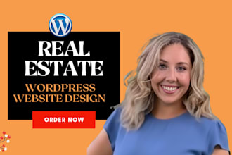 create wordpress real estate website and wordpress business website design