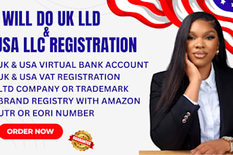 create your US llc registration, UK ltd company, ein, trademark