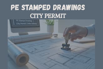 provide pe stamped drawings for california, georgia, alaska permits