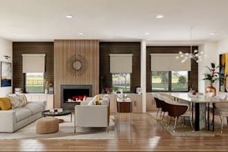 renovate 3d small villa house,interior rendering, floor plan architecture revit