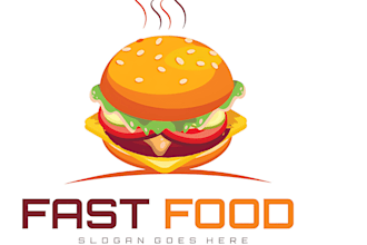 create creative restaurant, fast food, food ,bbq logo