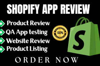 shopify store website product app review QA app mobile testing product listing