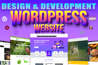 design or redesign and develop a full responsive wordpress website