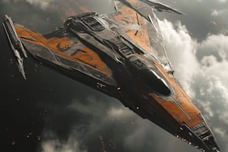 do a sci fi spaceship design