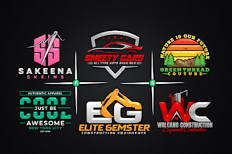 design creative modern and minimalist 3d business logo and redesign