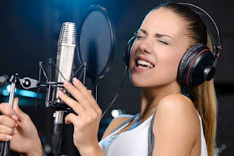 sing backing vocal or record choir harmony for your songs as female singer
