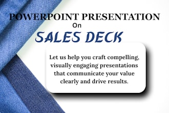 create an investor ready pitch deck for startups and businesses