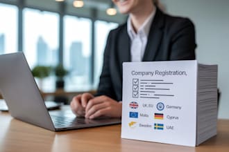 do company vat registration for UK, eu, germany, malta, cyprus, sweden, uae,pol