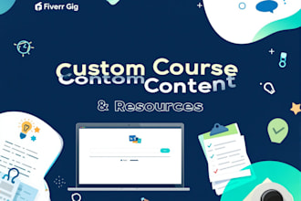 create the content of your course and resources