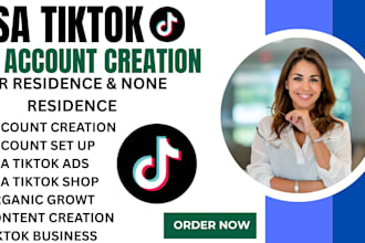 create USA tiktok account ads manager agency shop setup for all countries