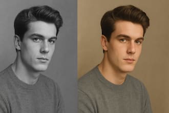 do photo colorization, upscaling and logo designs