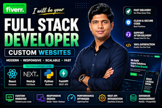 build full stack web app using react nextjs fastapi