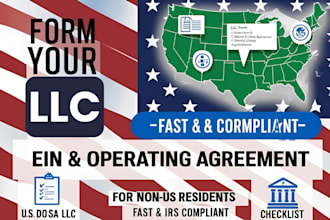 do llc formation  upsto trademark  ein form filling 5472 1120  USA bank account
