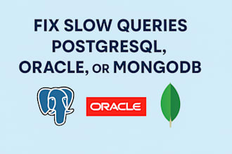 fix slow queries in postgresql, oracle, or mongodb
