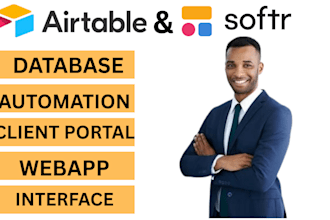 be your airtable, airtable automation, interface, softr client portal specialist