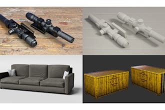 create realistic 3d game assets and models using blender
