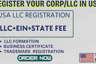 do USA llc registration, ein number, boi report and dissolve llc