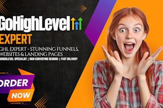 build ghl, go high level funnel website, kajabi, gohighlevel landing page expert