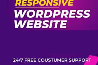 develop wordpress website and support and timely delivery