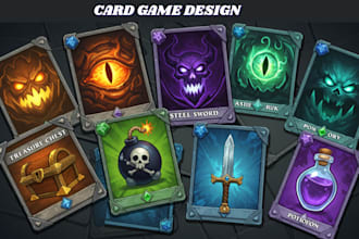 card game design playing card game, trading card game, tarot, nft or board game