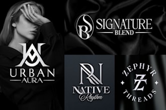 do luxury clothing fashion monogram logo design