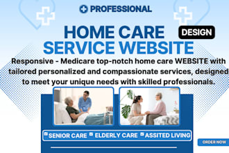 design senior care website homecare website elderly care website